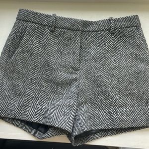 Gap winter wool herringbone short